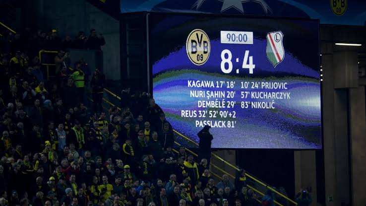 فوز بوروسيا دورتموند الألماني على ليجيا وارسو البولندي&nbsp;