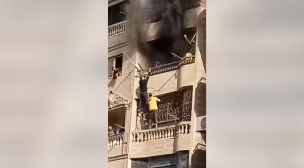 حريق شقة فيصل