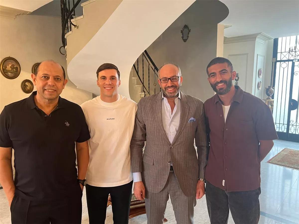 ميشلاك مع مسؤلي الزمالك