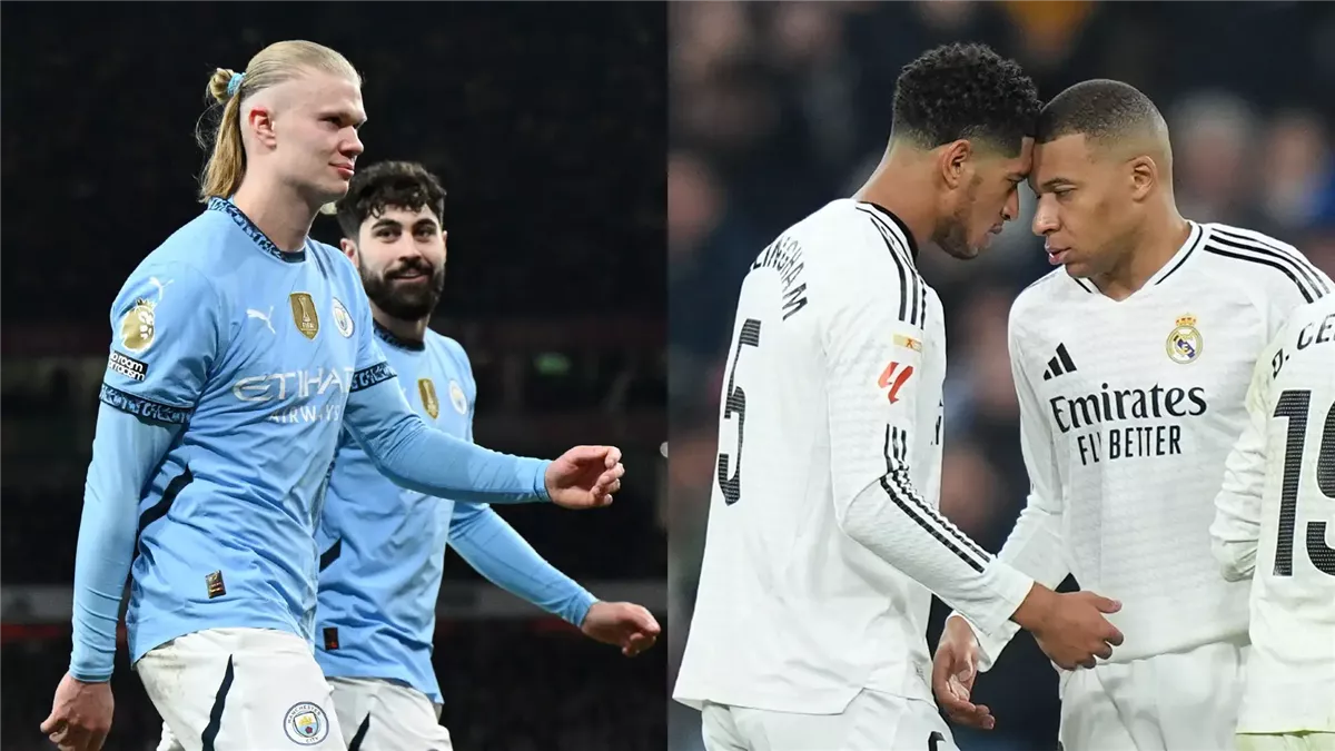 لاعبي ريال مدريد ومانشستر سيتي