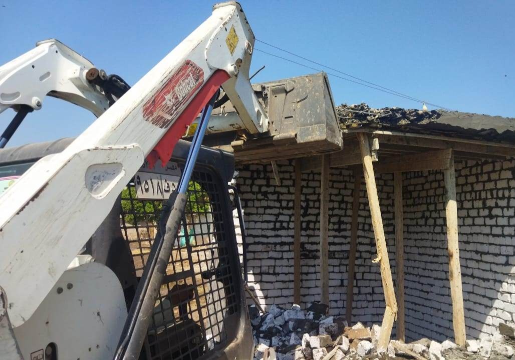 جانب من حملات الإزالة على الأراضي الزراعية&nbsp;