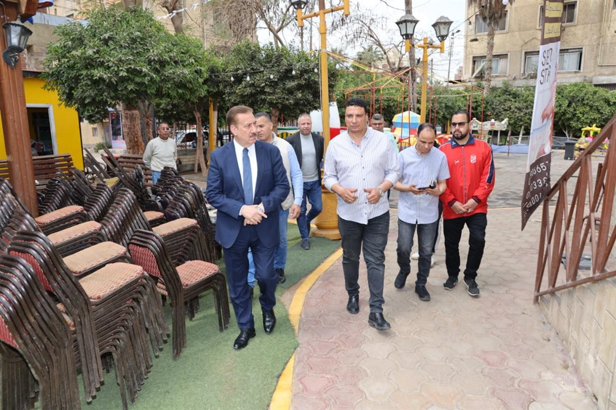 جانب من الجولة التفقدية على الحدائق العامة&nbsp;