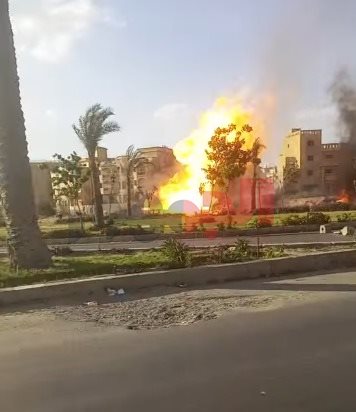 انفجار خط الغاز