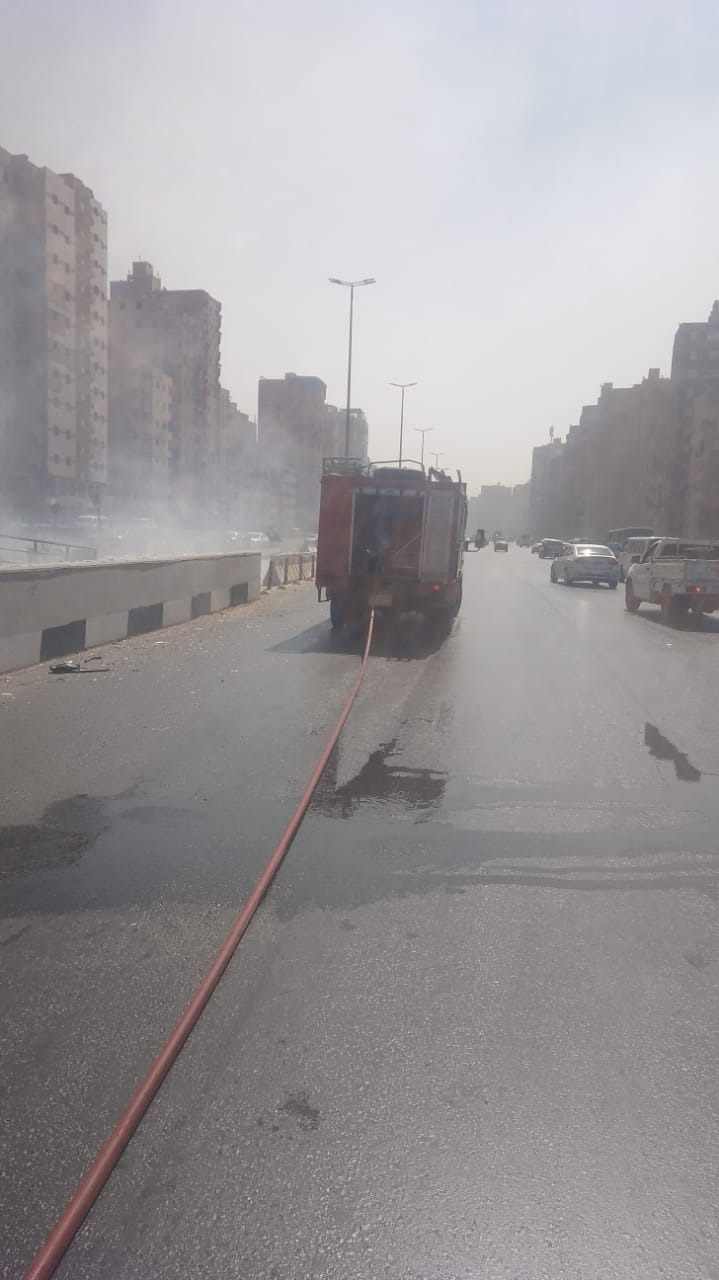 صور من حريق الخصوص