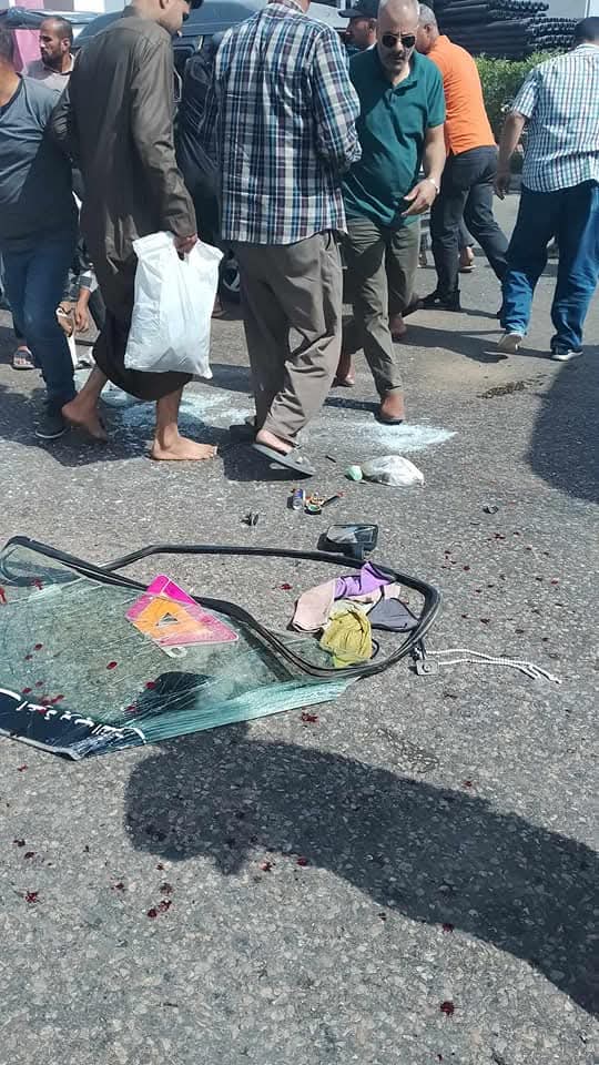 جانب من الحادث&nbsp;