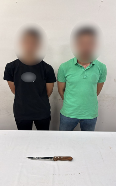 المتهمين والسلاح المضبوط