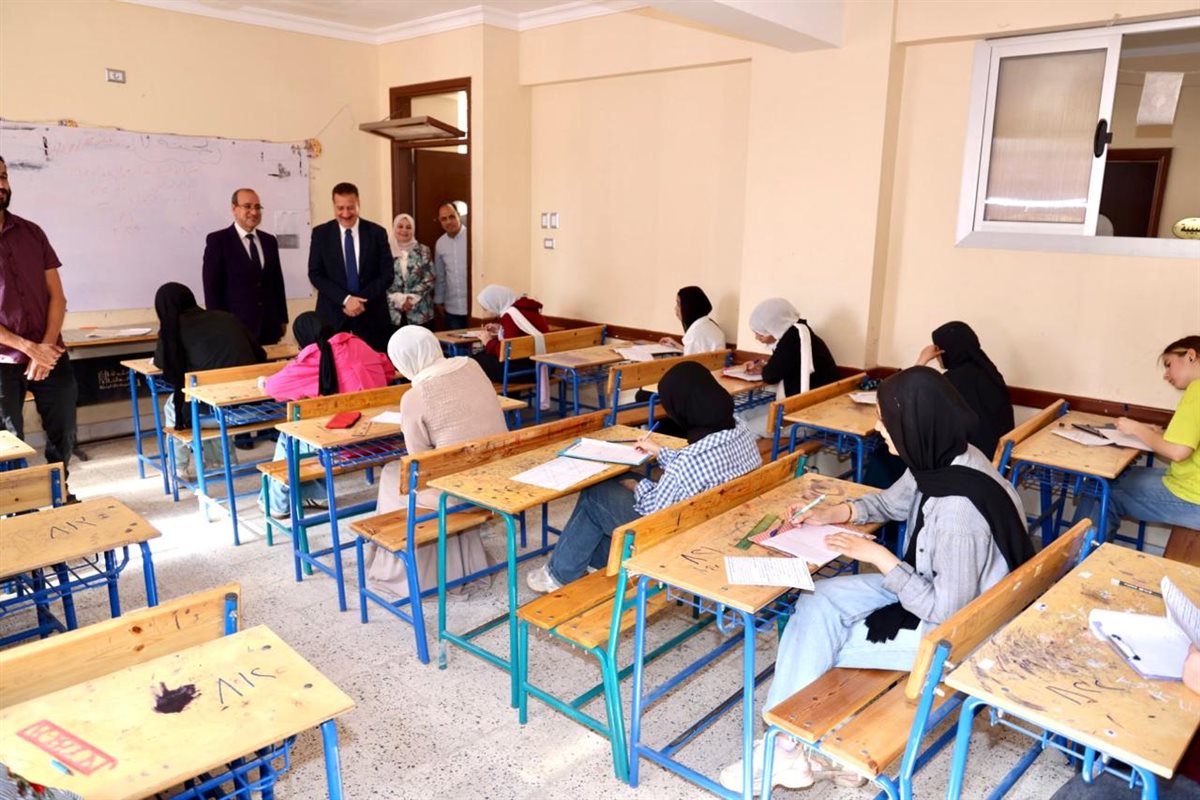 جانب من امتحانات الشهادة الإعدادية بالمنوفية&nbsp;
