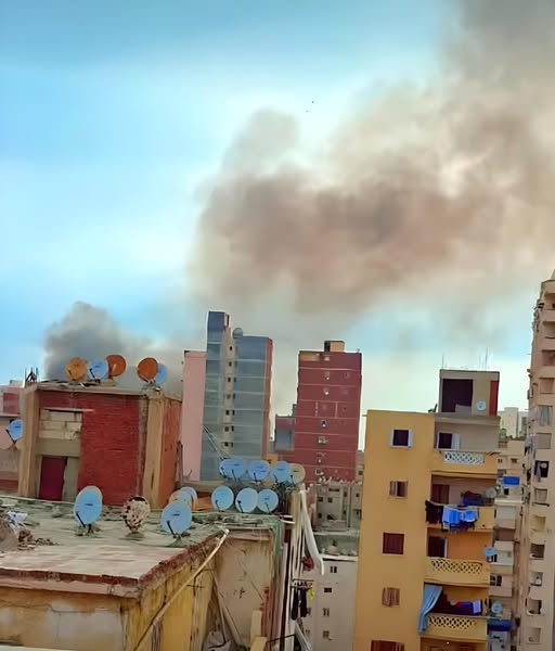 حريق مخزن الإسكندرية