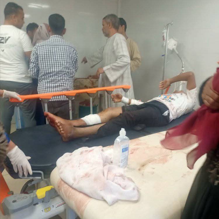 المصابين في المستشفى&nbsp;