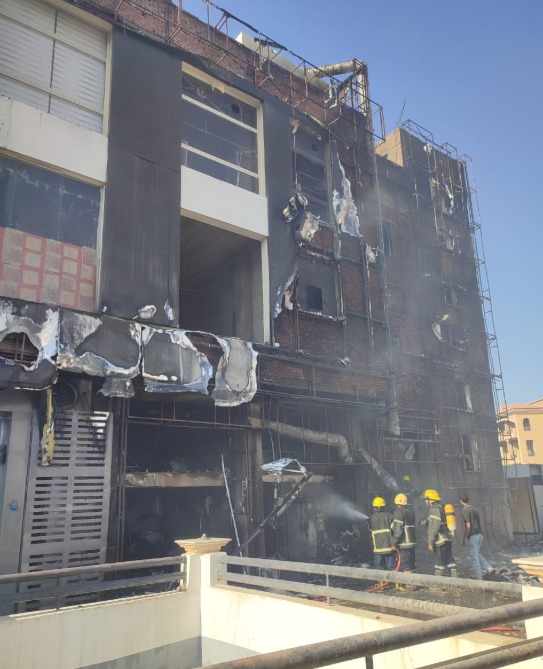 حريق مول دبي