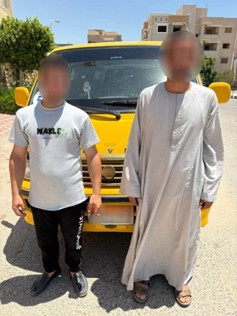 المتهمين بالتعدى على سائق المنيا