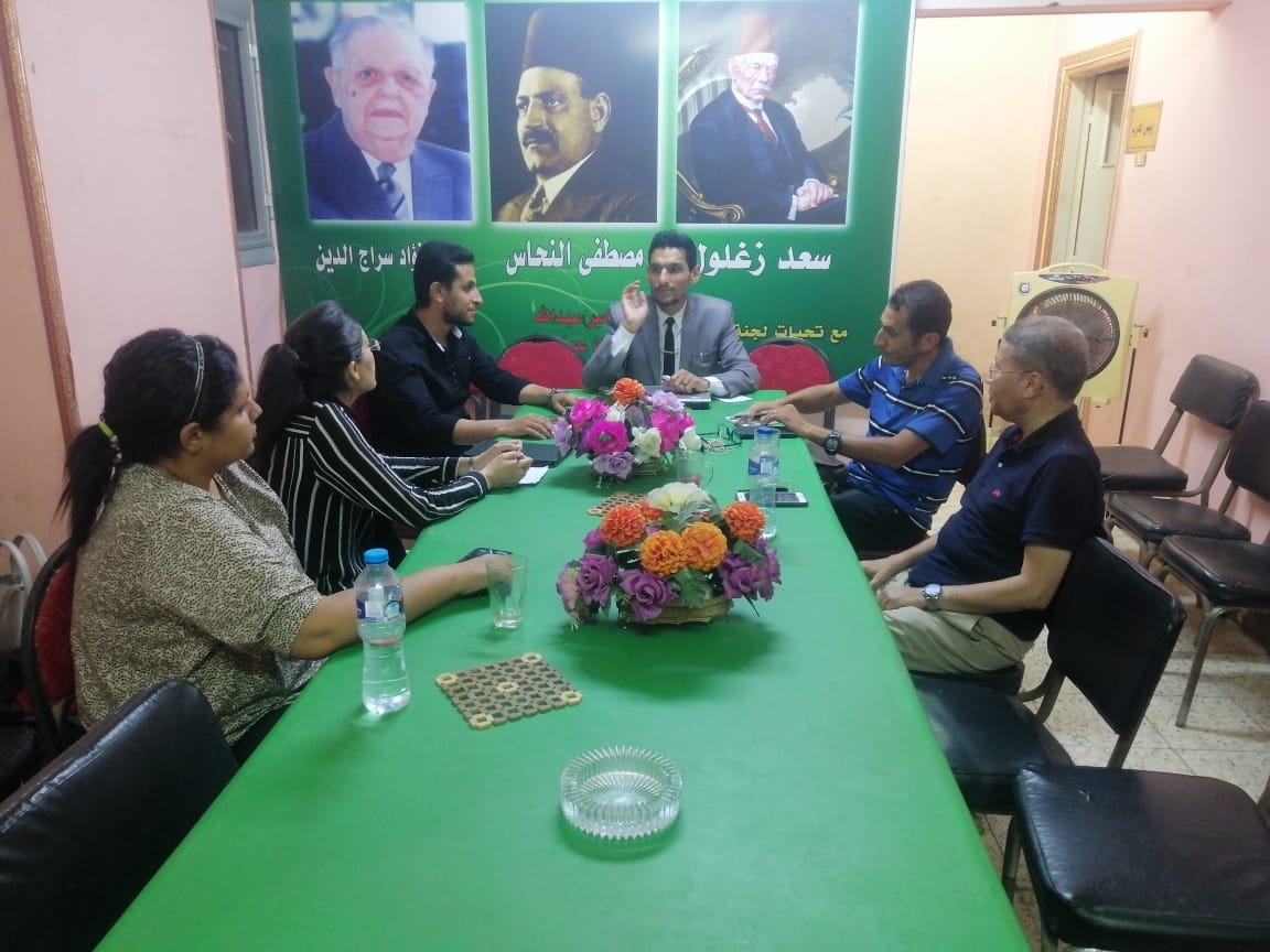وفد الفيوم اثناء اللقاء