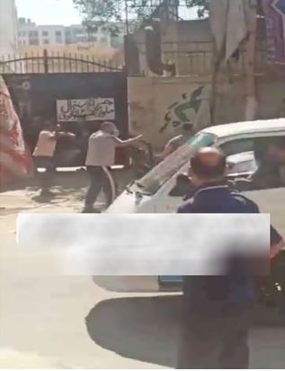 جانب من واقعة الاعتداء