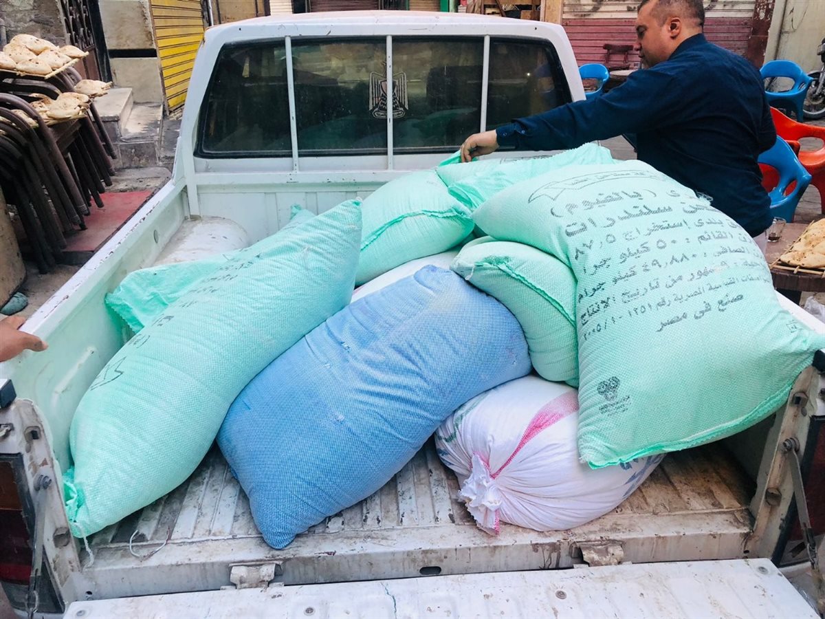 بعض مضبوطات مديرية تموين الفيوم