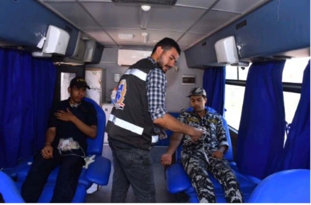 جانب من حملة التبرع بالدم