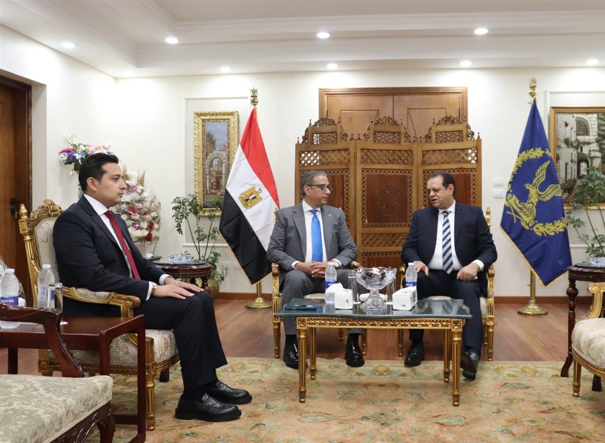 محافظ الفيوم فى زيارة لمدير أمن الفيوم