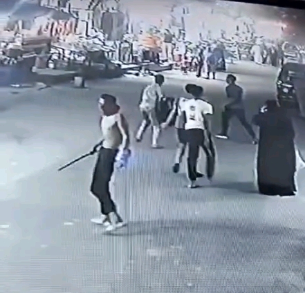 المتهمون خلال المشاجرة&nbsp;
