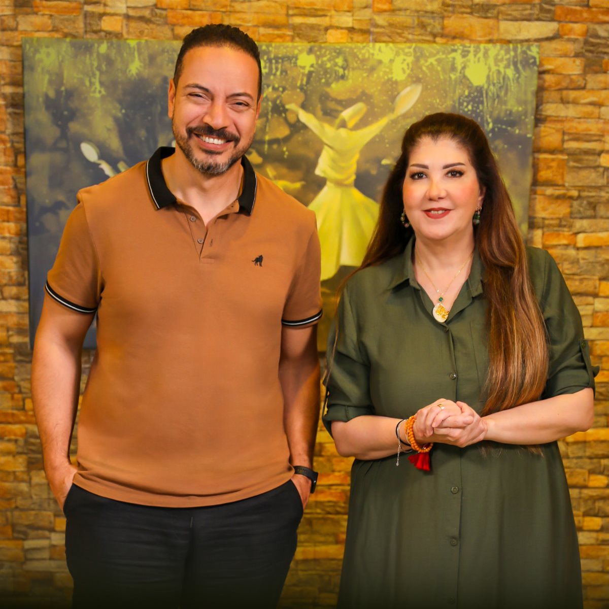 <strong>رولا خرسا والمخرج مجدي كمال</strong>