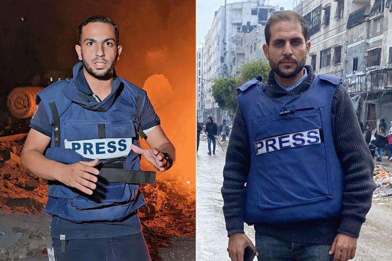 <strong>جيش الاحتلال يستهدف خيمة الصحفيين في محيط مستشفى الشفاء بمدينة غزة</strong>