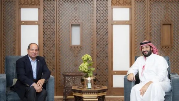 <strong>الرئيس عبد الفتاح السيسي والأمير محمد بن سلمان</strong>