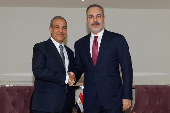 <strong>وزير الخارجية ونظيره التركي&nbsp;</strong>