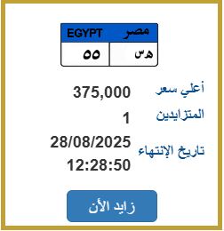 المرور تطرح لوحات معدنية مميزة بالمزاد