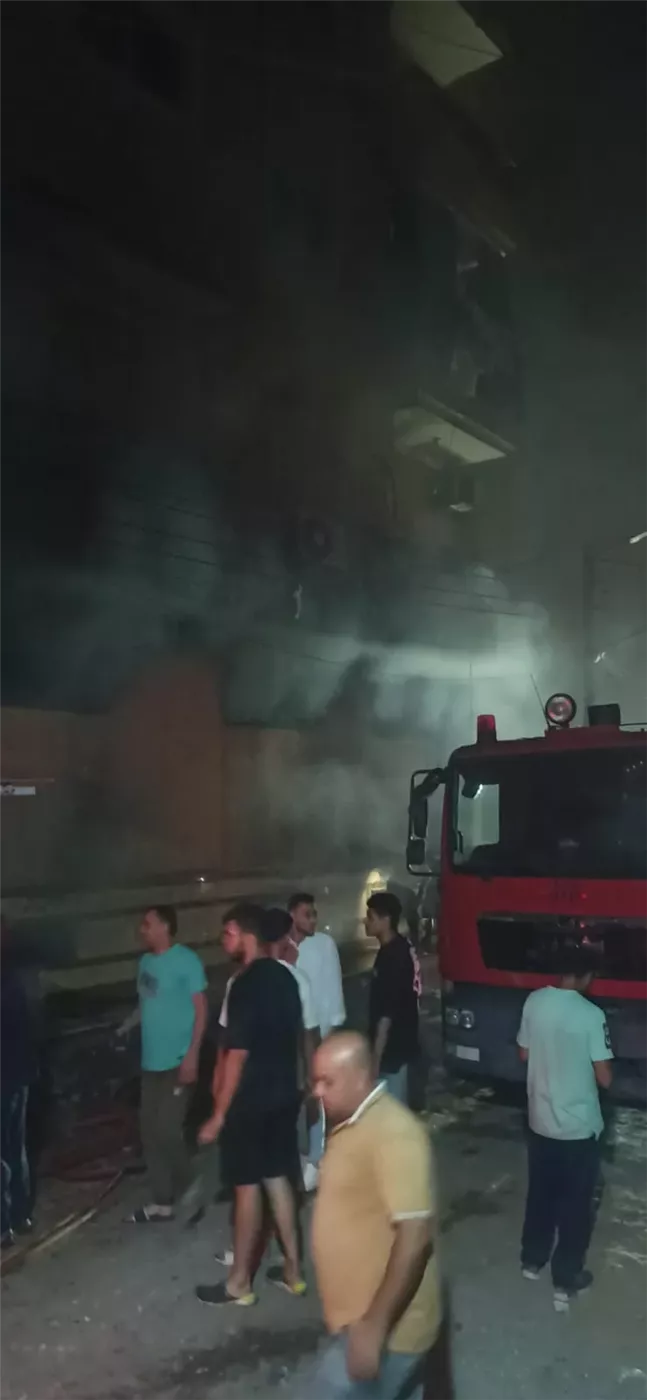 حريق محل ملابس جاهزة في كفر الشيخ&nbsp;