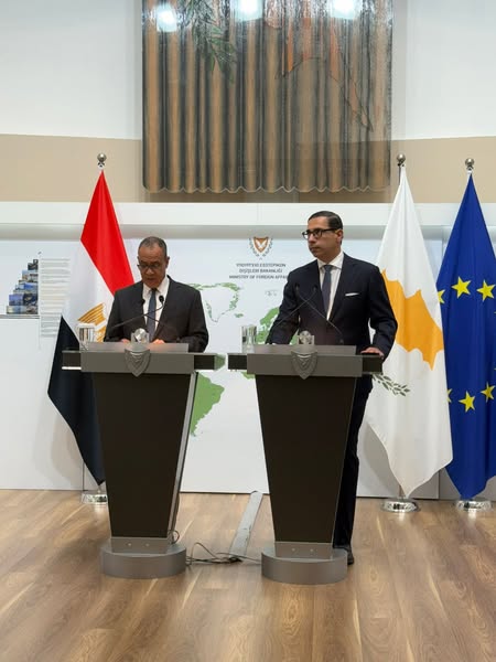 <strong>&nbsp;وزير الخارجية ونظيره القبرصي يبحثان القضايا الإقليمية</strong>