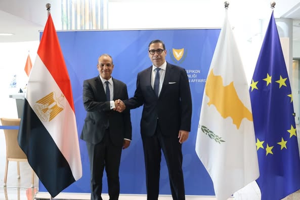 <strong>&nbsp;وزير الخارجية ونظيره القبرصي يبحثان القضايا الإقليمية</strong>