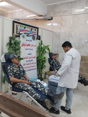 حملة تبرع بالدم لرجال الشرطة بالقاهرة دعمًا للمرضى والمصابين