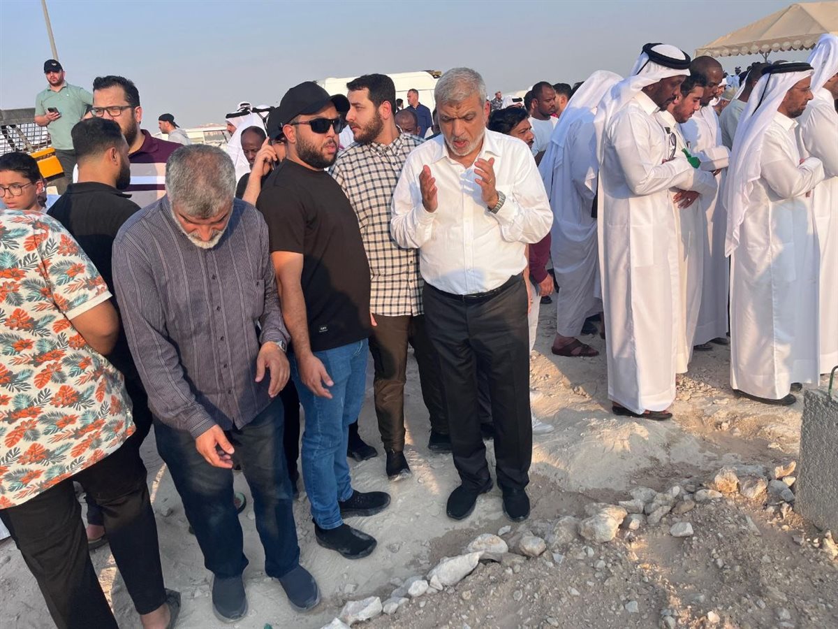 تشييع ضحايا القصف الإسرائيلي بحضور قيادات حماس