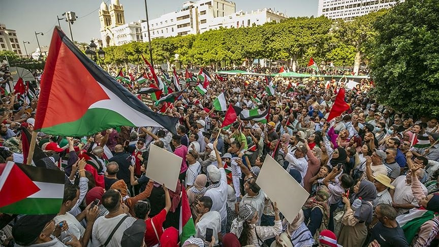 الآلاف يتظاهرون في فيينا تضامنًا مع فلسطين