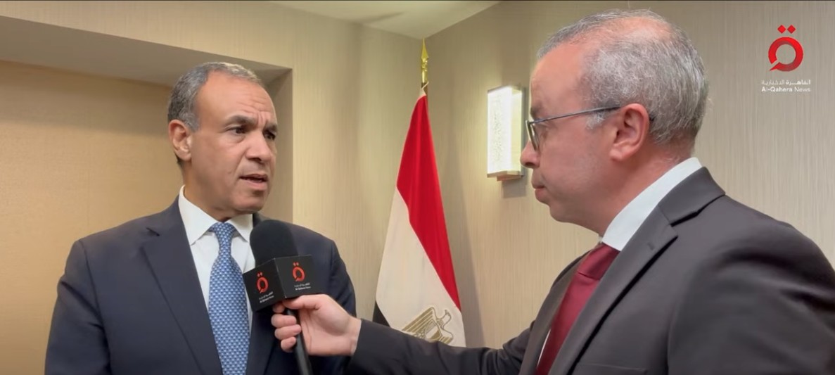 وزير الخارجية خلال لقائه مع القاهرة الإخبارية