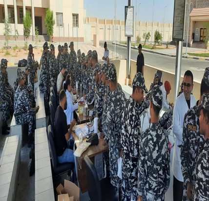 حملة تبرع بالدم لرجال الشرطة بالبحر الأحمر دعمًا للمرضى والمصابين