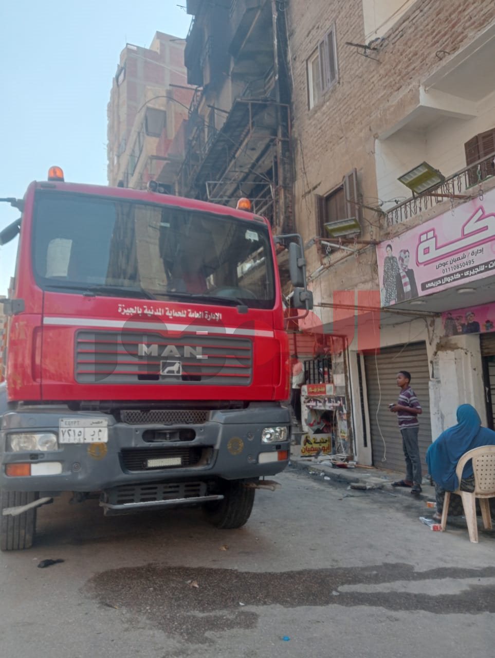 النيابة تعاين موقع حريق فيصل الذي أودى بـ3 أرواح وأصاب11 أخرين