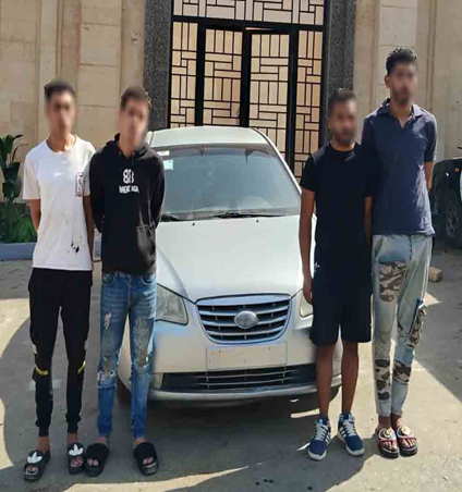 المتهمين بسرقة سيارة من داخل جراج بالجيزة&nbsp;