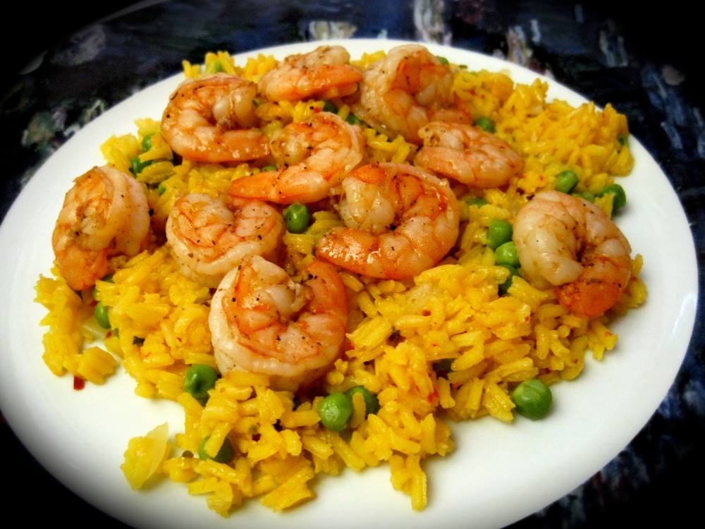 طريقة الأرز بالجمبري