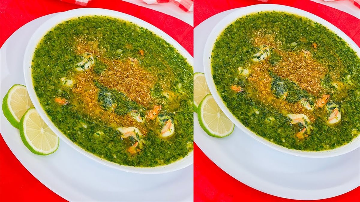 ملوخية بالجمبري&nbsp;