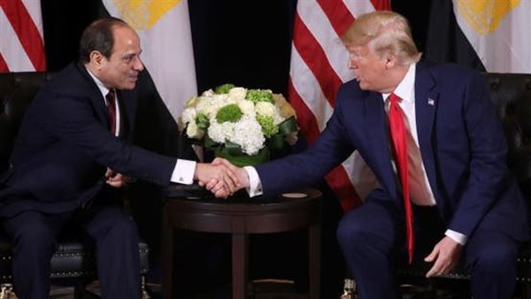 الرئيس عبد الفتاح السيسي والرئيس الأمريكي دونالد ترامب