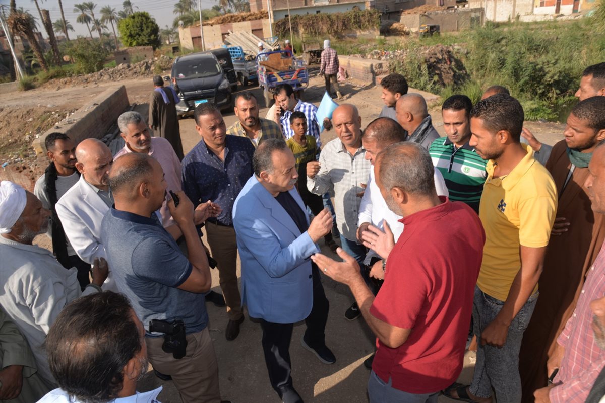 توجيه عاجل من محافظ أسيوط بعد حادث مصرف قناطر حواس