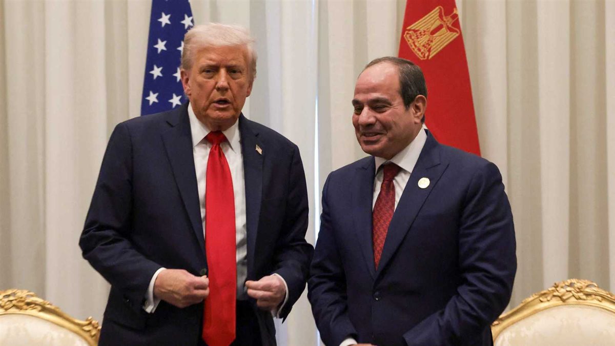 الرئيس عبد الفتاح السيسي ونظيره الأمريكي&nbsp;