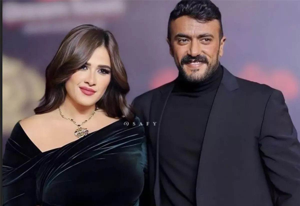 <strong>ياسمين عبد العزيز وأحمد العوضي</strong>