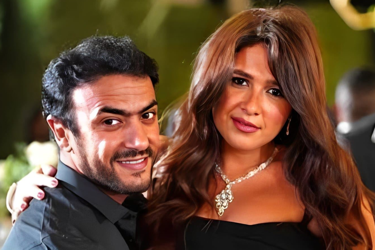 <strong>ياسمين عبد العزيز وأحمد العوضي</strong>