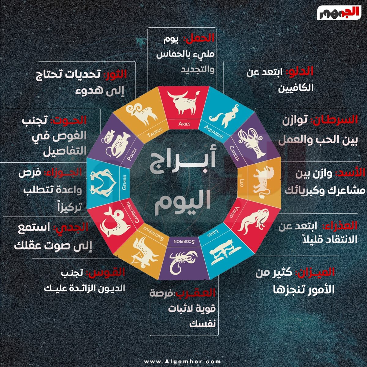 حظك اليوم الثلاثاء 28 أكتوبر 2025