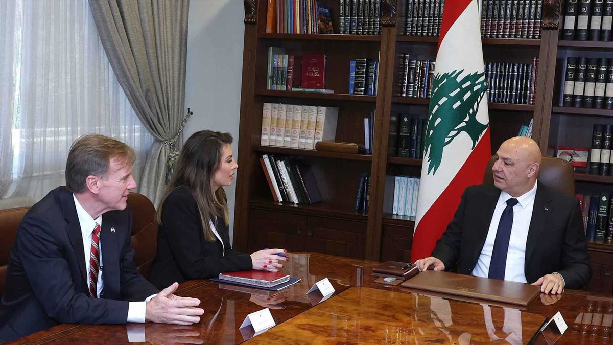 <strong>لقاء الرئيس عون وأورتاجوس</strong>