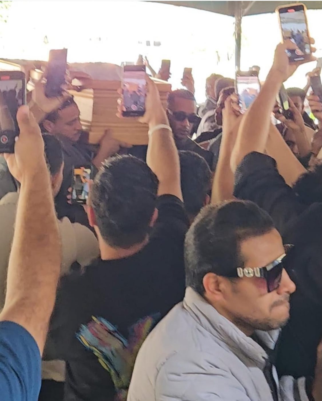 جنازة والد محمد رمضان