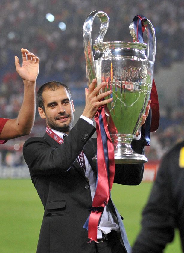 جوارديولا بطل السداسية التاريخية مع برشلونة