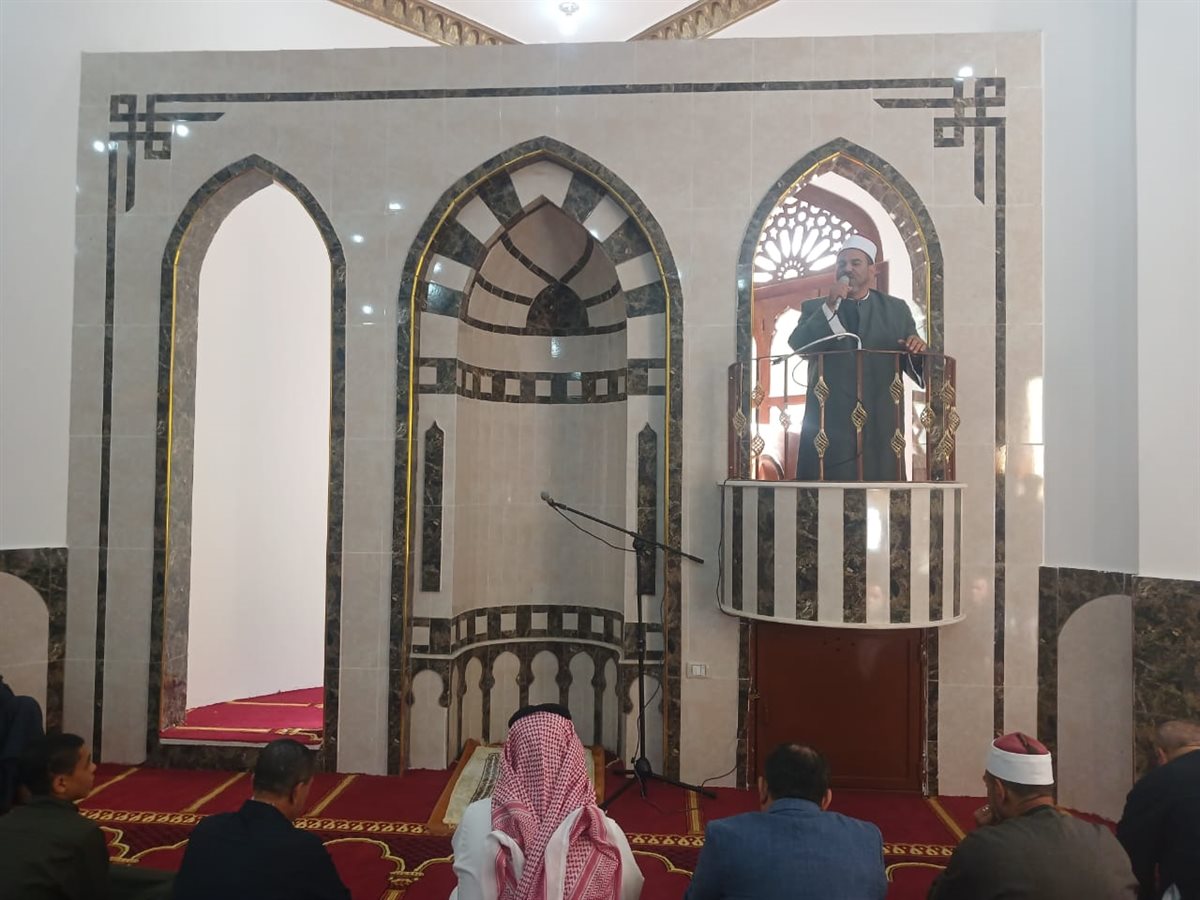 افتتاح مسجد الرحمة بقرية الاخصاص