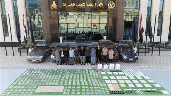 المتهمين والمضبوطات&nbsp;