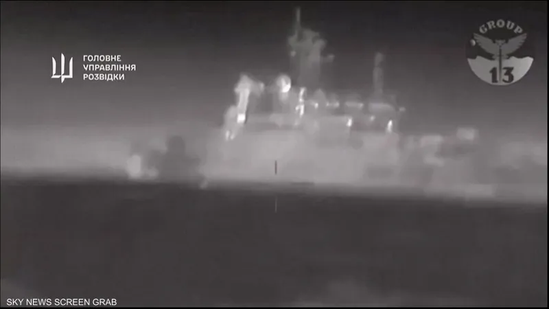 أرشيفية لسفينة حربية روسية<br>